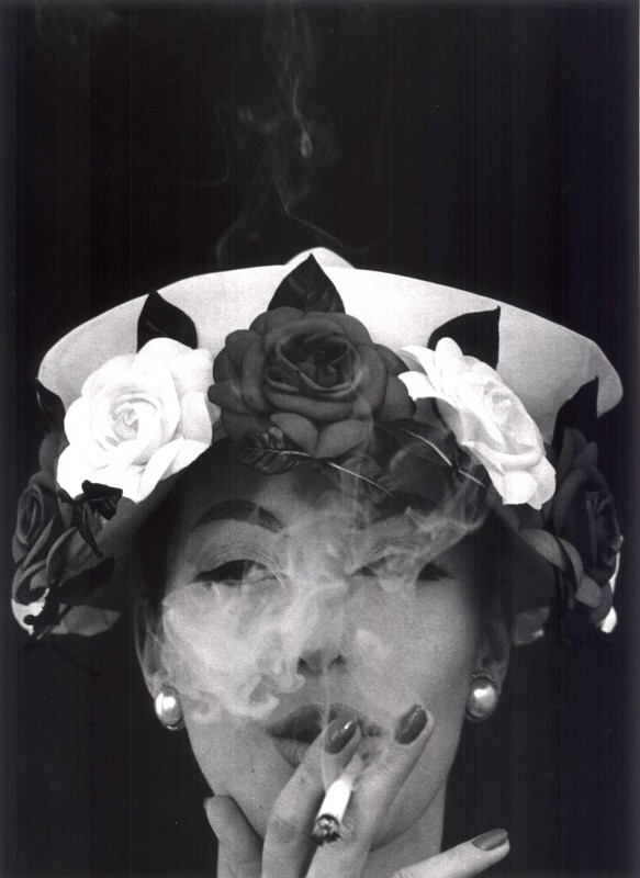 'Hat and Five Roses, Paris, 1956' by William Klein